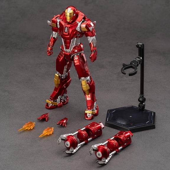ZD Toys 1/10th Scale 7 inch Iron Man Mark XXXV MK35 Red Snapper Collector Action Figure