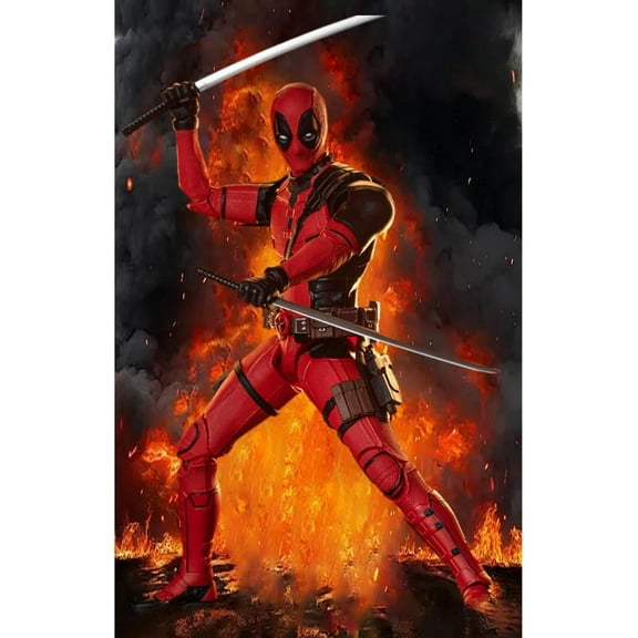 ZD Toys Dead, The Movie Edition, Deadpool & Wolverine Action Figure 1/10 Scale Collectible Action Figure Full Set (Dead)