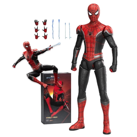 ZD Toys No Way Home Spider-man Red and Black Upgraded Suit Collector action figure