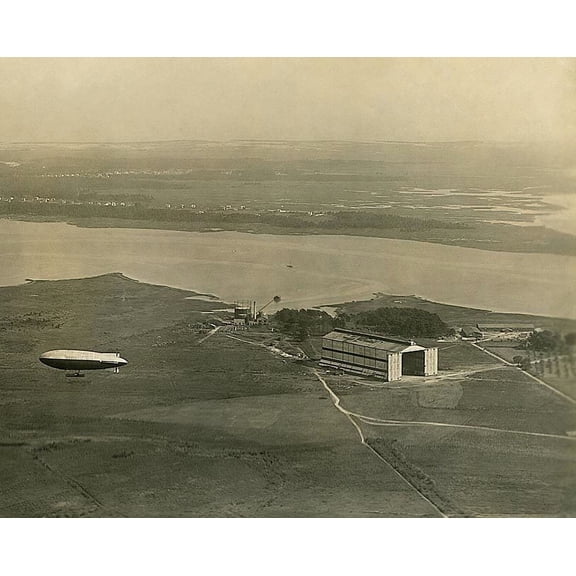 ZD-US-1 U.S. Army Airship 1920 WWI Era Style - A - 20x30 Inch Laminated Aviation Poster - Stunning Detail and Bold Colors