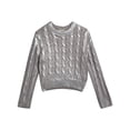 thumbnail image 1 of Jessica Simpson Girls Foil Knit Sweater, Sizes 7-16, 1 of 5