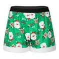 ZDHOOR Mens Xmas Costume Ball Santa Claus Boxer Briefs Velvet Elk