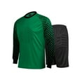 thumbnail image 1 of ZDHoor Boys Padded Two-Piece Goalie Suit Shirt with Pants Soccer Training Uniform,Sizes 9-14 Green-B 11-13, 1 of 2