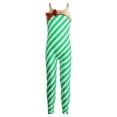 thumbnail image 1 of ZDHoor Girls Christmas Candy Cane Striped Sequins Dance Unitard Jumpsuit Stage Performance Costume Green-H 16, 1 of 5