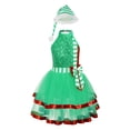 thumbnail image 1 of ZDHoor Girls Christmas Elf Costume Shiny Sequined Ballet Dance Ice Skating Performance Leotard Dress Green-A 10, 1 of 7