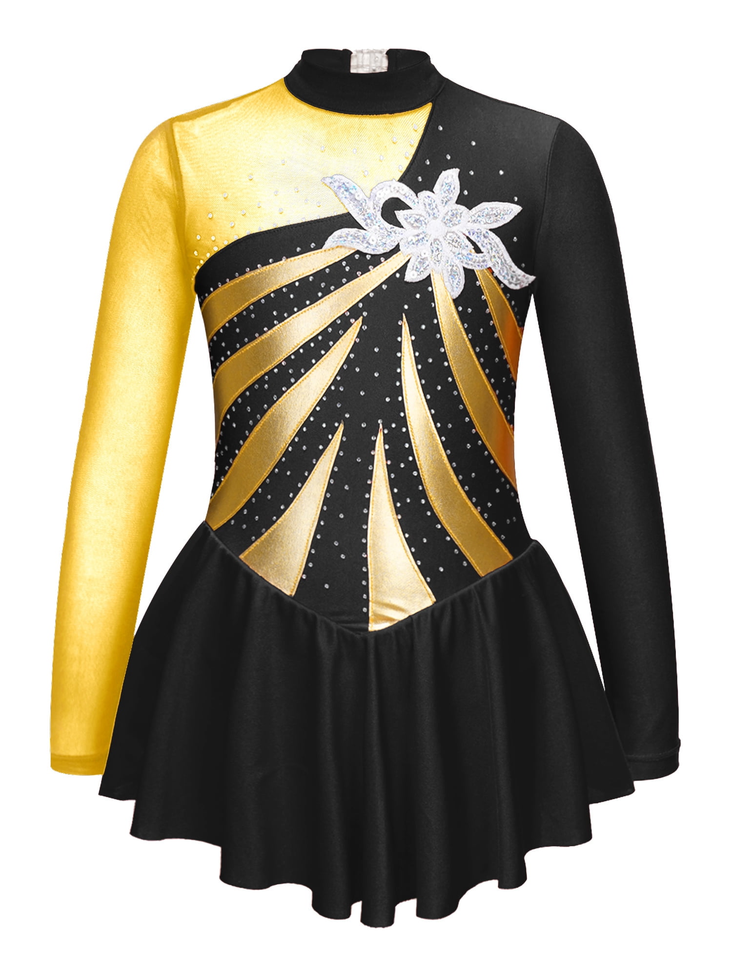 Gymnastics Outfits For Girls Choomomo Kids Girls Long Sleeves Mock Neck Roller Figure Skating Dre Girls Gymnastics Outfit