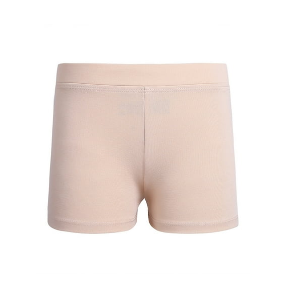 ZDHoor Girls Stretchy Boy-Cut Activewear Dance Shorts for Ballet Yoga Sports Workout Gym Dancewear Nude 4