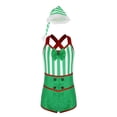 thumbnail image 1 of ZDHoor Girls Striped Candy Cane Christmas Costumes CrissCross Back Ballet Dance Gymnastics Leotard Bodysuits Green-D 10, 1 of 7