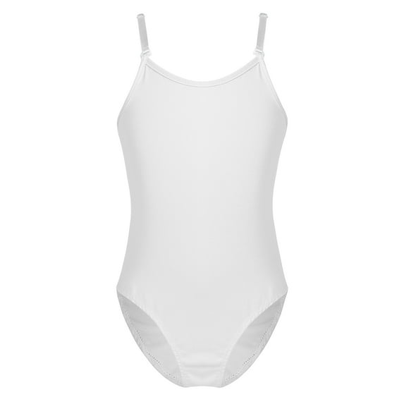 ZDHoor Women and Girls Nude Camisole Undergarment Leotard with Clear Transition Straps Ivory XXL