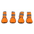 thumbnail image 1 of ZDM 4Pcs Dog Shoes, Soft Rubber Pet Dog Protector Puppy Booties with Reflective Straps for Outdoor Activities (M), 1 of 9