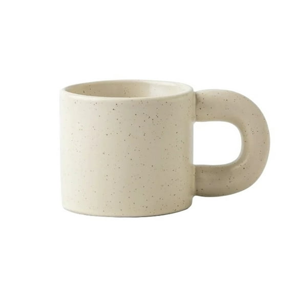 ZDM Ceramic mug milk coffee breakfast mug cup with fat big ear handle no plate