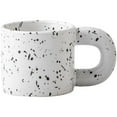 thumbnail image 1 of ZDM Ceramic mug milk coffee breakfast mug cup with fat big ear handle no plate, 1 of 5