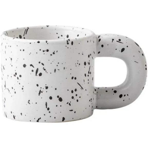 ZDM Ceramic mug milk coffee breakfast mug cup with fat big ear handle no plate