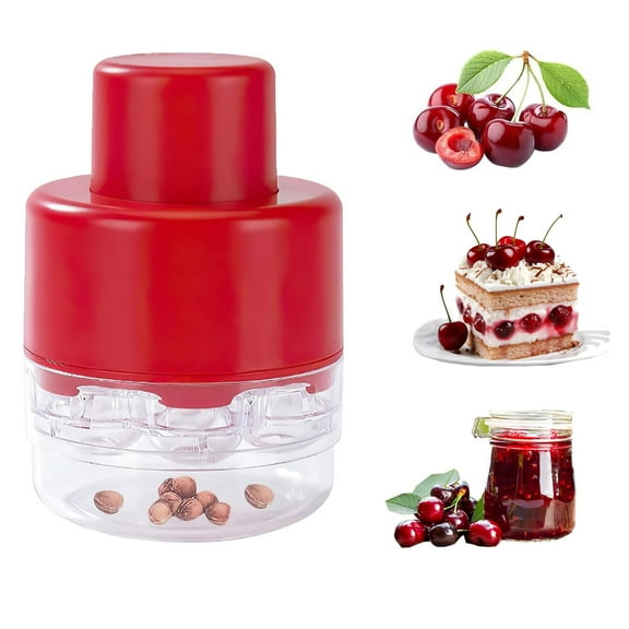 ZDM Cherry Pitter Tool, 7 Holes Cherry Pitter Tool Pit Remover, Cherry Seed Remover Quick, Multiple Cherry Pit Remover for Kitchen, Cake Shop
