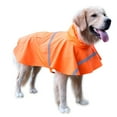 thumbnail image 1 of ZDM Large Dog Raincoat Adjustable Pet Water Proof Clothes Lightweight Rain Jacket Poncho Hoodies with Strip Reflective (XXXL, Yellow), 1 of 6