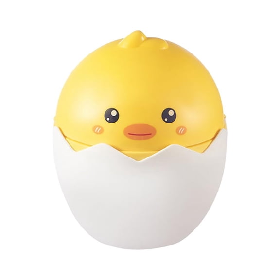 ZDM Mini Desktop Trash Can with Lid: Cute Cartoon Small Waste Bin for Office, Kids Room, Dorm & Bedroom - Tiny Garbage Bin for Desk, Dresser & Tabletop