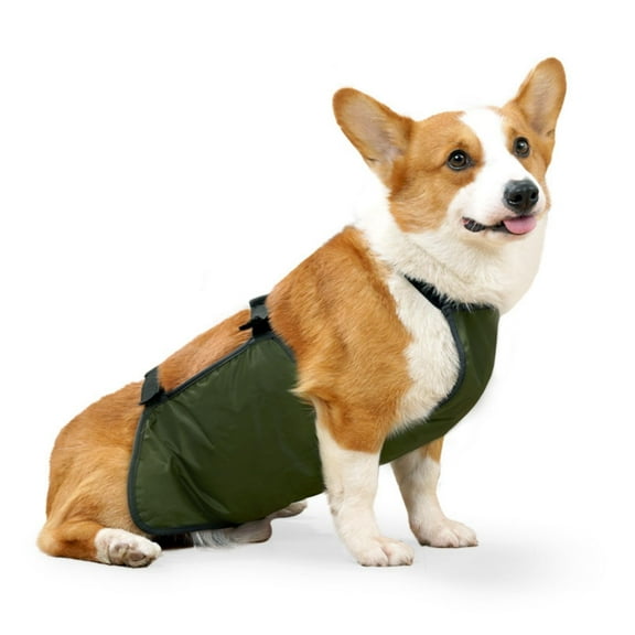 ZDM Waterproof Pet Clothes Dog Rain Jacket Belly Cover Corgi Raincoat Dog Bellyband Breathable Anti-Dirty Puppy Outfits Doggy Raincoat Dog Belly Protector