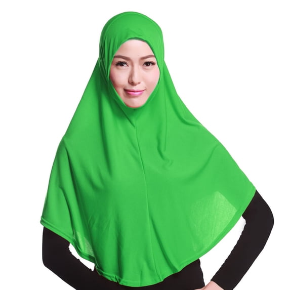 ZDNIXIAN Women Instant Pull On Hijab Khimar Soft Lightweight Chiffon Headscarf Full Coverage Modest Head Wrap Daily Outdoor Wear