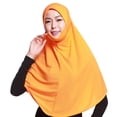 thumbnail image 1 of ZDNIXIAN Women Instant Pull On Hijab Khimar Soft Lightweight Chiffon Headscarf Full Coverage Modest Head Wrap Daily Outdoor Wear, 1 of 5