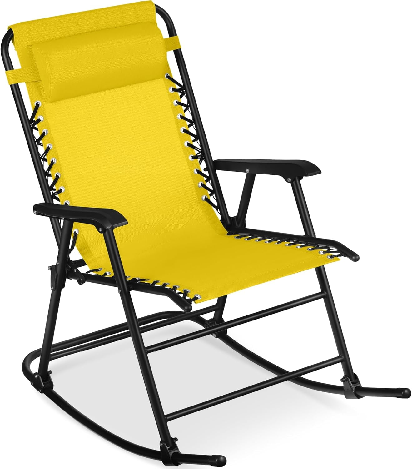 ZDOOR Outdoor Folding Rocking Chair - Zero Gravity Lounge Chair with ...