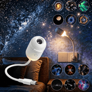 ZDSSY 2-in-1 Galaxy Star USB Projector Night Light, Adjustable Brightness 360  Rotating Design, with 12 Sliding Projection Films, Gift Box