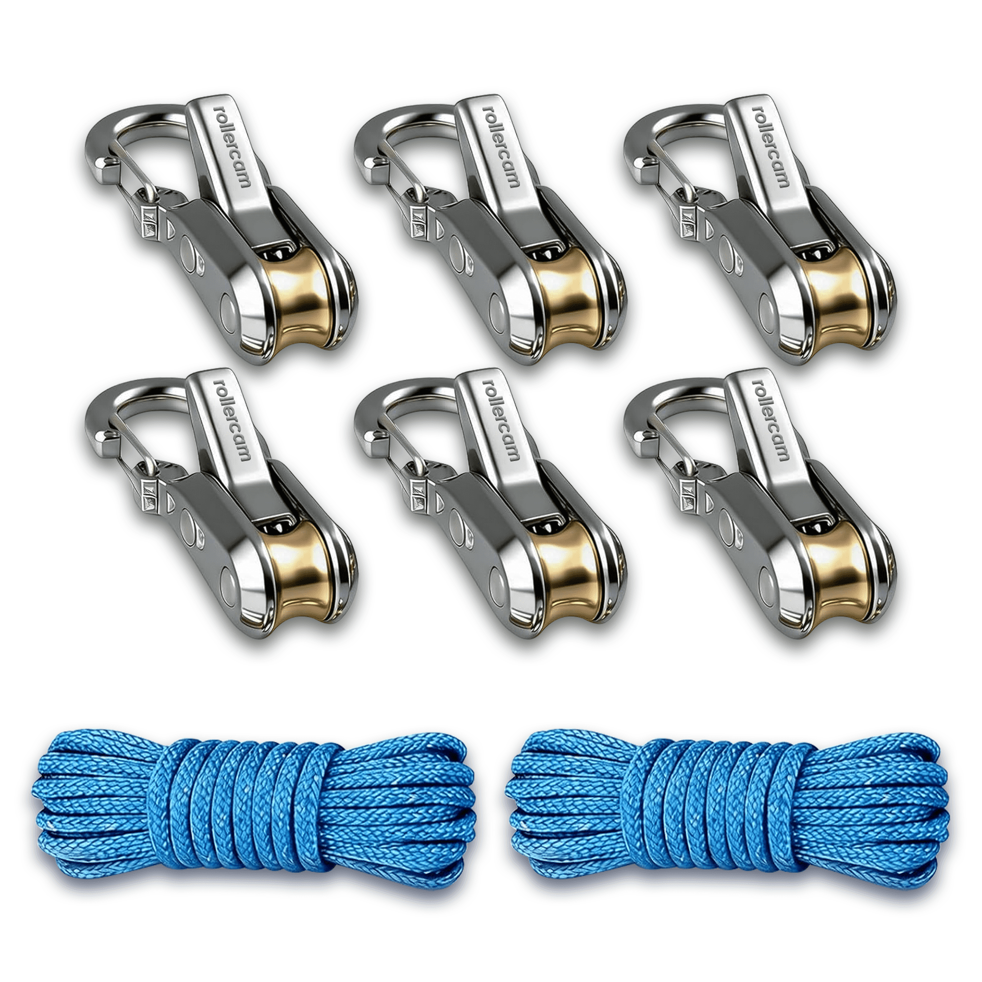 ZDSSY Heavy Duty Tie Down Kit with Roller Tensioner, 2 Ropes & 6-Pack ...