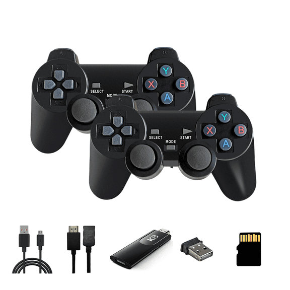 ZDSSY Retro Game Console Double High-definition Wireless Controller for TV, Laptop, Projector