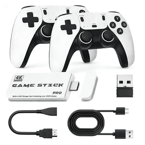 ZDSSY Retro Game Console Dual Controller for TV, Monitors, Projectors, Plug and Play Game Stick, 64G
