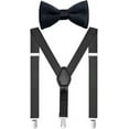 thumbnail image 1 of ZDWQFA Boys' Elastic Suspenders and Bow Tie Set Adjustable, 1 of 5