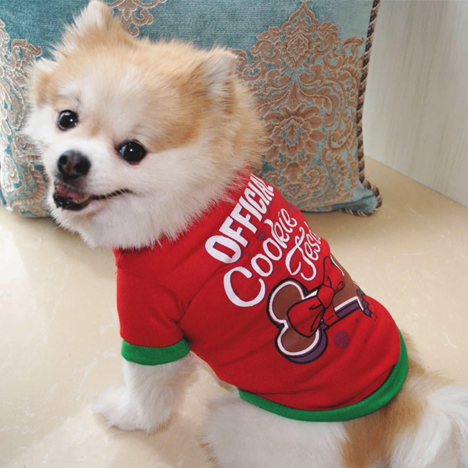 ZDWQFA Christmas Dog Shirts For Pet Clothes Soft Breathable Puppy zdwqfa-christmas-dog-shirts-for-pet-clothes-soft-breathable-puppy