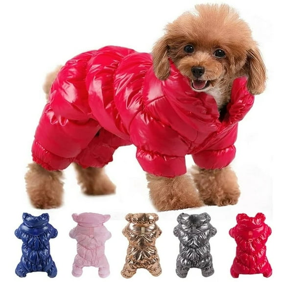 ZDWQFA Dog Coat, Waterproof Dog Jacket for Winter, Fullbody Dog Coats Snowsuit, Windproof Puppy Down Jacket Puffer Coat, Fleece Winter Vest for Dogs, Cold Weather Dog Coats