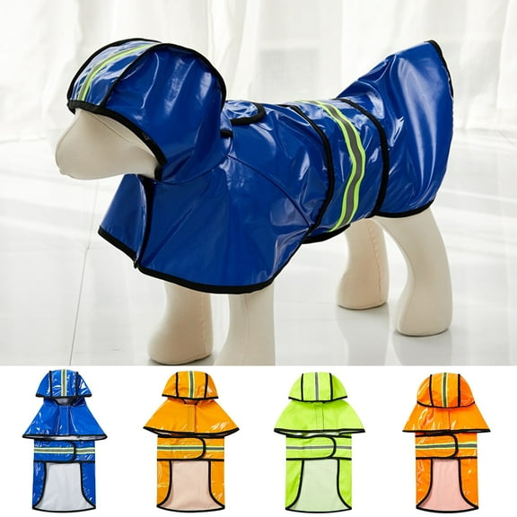 ZDWQFA Dog Raincoats Rain Poncho Coat Waterproof Rainy Jacket with Hood for Medium and Large Dogs, Lightweight Hoodies Pet Windproof for Indoor Outdoor Walking