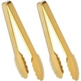 thumbnail image 1 of ZDWQFA Gold Serving Tongs Non-slip Stainless Steel Buffet Tongs (2 Count), 1 of 6