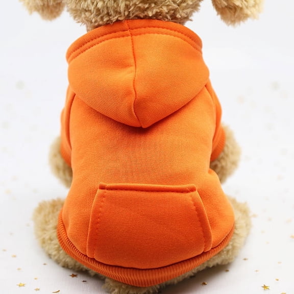 ZDWQFA Winter Dog Hoodie Sweatshirts with Pockets Warm Dog Clothes for Small Dogs Chihuahua Coat Clothing Puppy Cat Custume