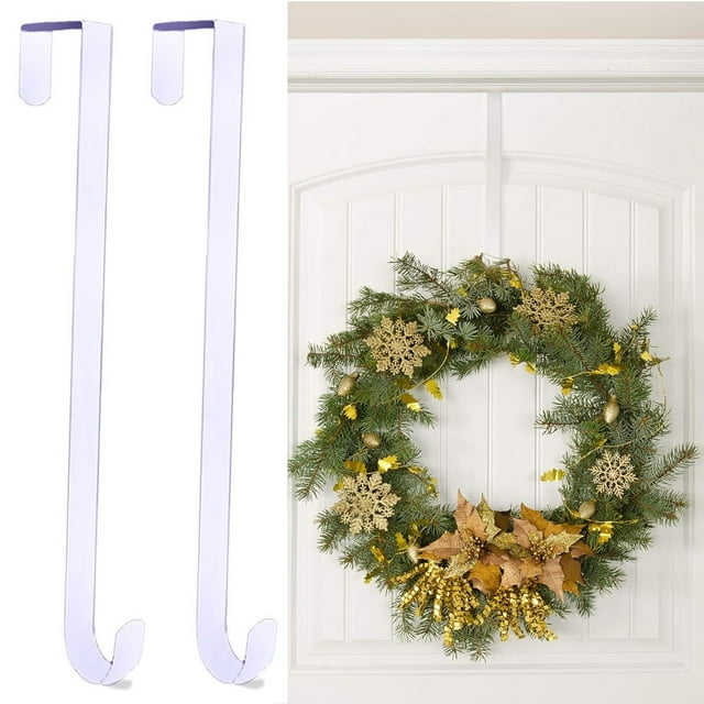 ZDWQFA Wreath Hangers for Front Door, Wreath Hanger Door Wreath Hook