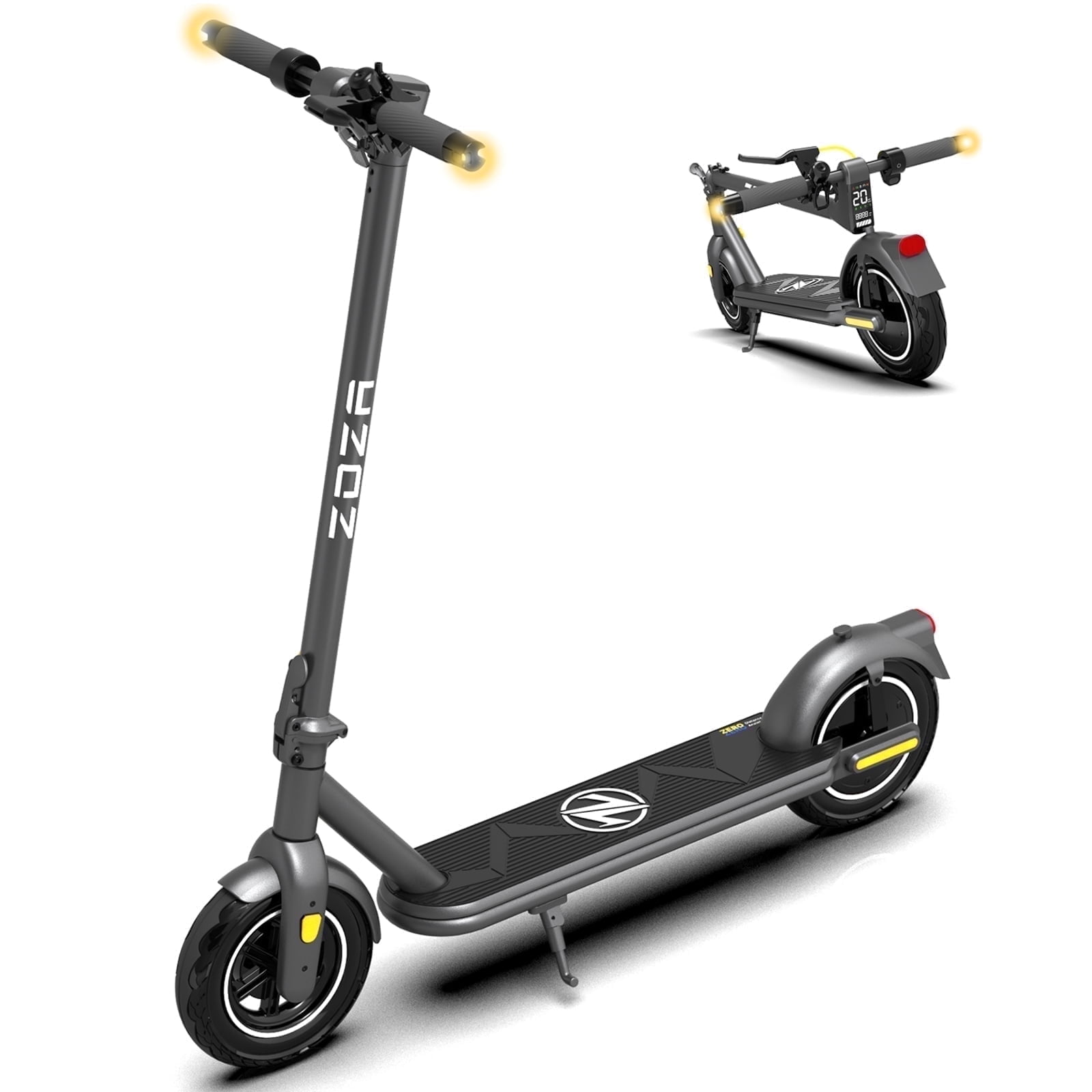 ZDZA 500W Electric Scooter, 20MPH 10"Tire Escooter with Turn Signal, Foldable Commuting Electric Scooter for Adults 10.4Ah