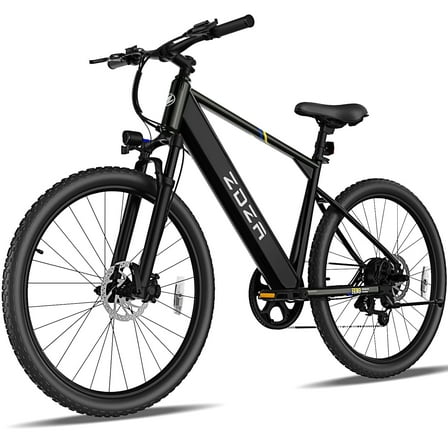 ZDZA 26”Electric Bike for Adults, 350W Motor E-Mountain Bike, 22MPH 36V 10.4AH Removable Ebike, Shimano 7-Speed Electric Bicycle UL2849 By SGS