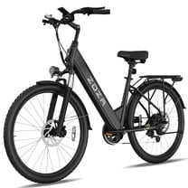 ZDZA Electric Bike for Adults 26”, 750W Peak Motor Ebike for Woman, 48V Removable Battery, 7 Speed Step-thru Electric Bicycle with Rear Shelf UL2849