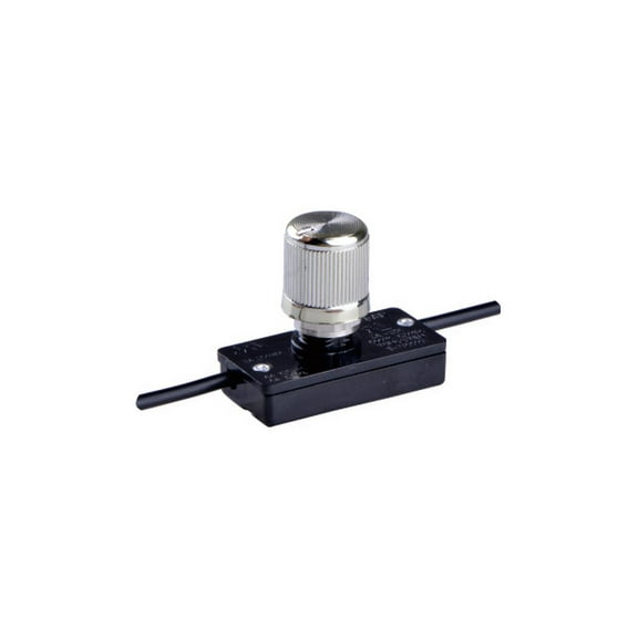 ZE-256 Knob Rotary Style Low-High-Off Selector Switch for Incandescent Lights Nickel Finish 120 Volt 500W