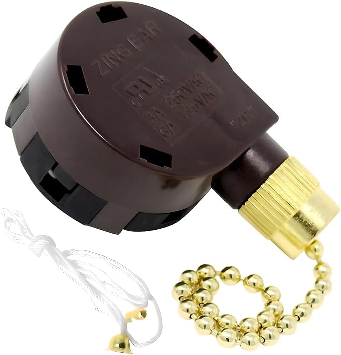 ZE268S5 Ceiling Fan Switch 4 Speed 5 Wire Pull Chain Switch