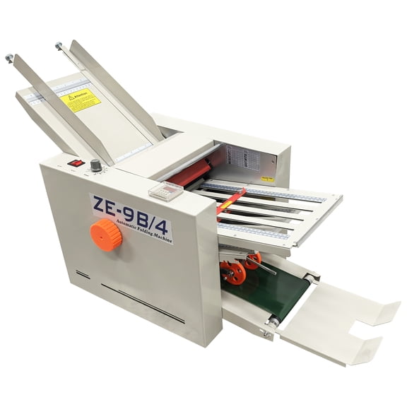 ZE-9B/4 Automatic Paper Folding Machine Electric Folding Machine with Counter Adjustable Speed 110V