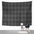 thumbnail image 1 of ZEALGNED Abstract Black and Grey Pattern Baby Bathroom Chevron Circus Wall Art Hanging Tapestry Home Decor for Living Room Bedroom Dorm 51x60 inch, 1 of 1