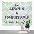 thumbnail image 1 of ZEALGNED Be Strong and Courageous Watercolor Boys Room Wall Art Hanging Tapestry Home Decor for Living Room Bedroom Dorm 51x60 inch, 1 of 1