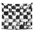 thumbnail image 1 of ZEALGNED Checkerboard Pattern Geometric Brush Plaid Paint Stroke Wall Art Hanging Tapestry Home Decor for Living Room Bedroom Dorm 51x60 inch, 1 of 2