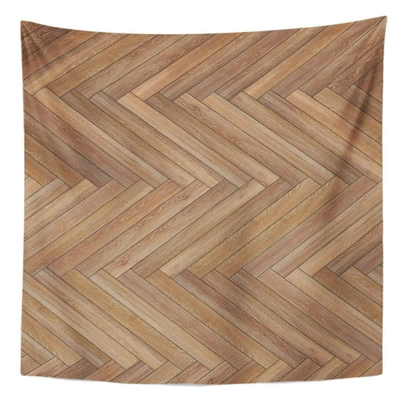 ZEALGNED Herringbone Wood Parquet Pattern Array Chevron Classic Endless Floor Wall Art Hanging Tapestry Home Decor for Living Room Bedroom Dorm 60x80 inch