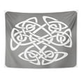 thumbnail image 1 of ZEALGNED Knot Monochrome with Celtic and Ethnic Ornaments for Your Design Abstract Beautiful Wall Art Hanging Tapestry Home Decor for Living Room Bedroom Dorm 51x60 inch, 1 of 2