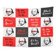 thumbnail image 1 of ZEALGNED Shakespeare Portrait and Famous Writer's Citations Geometrical Literary from Author's Plays Wall Art Hanging Tapestry Home Decor for Living Room Bedroom Dorm 51x60 inch, 1 of 2