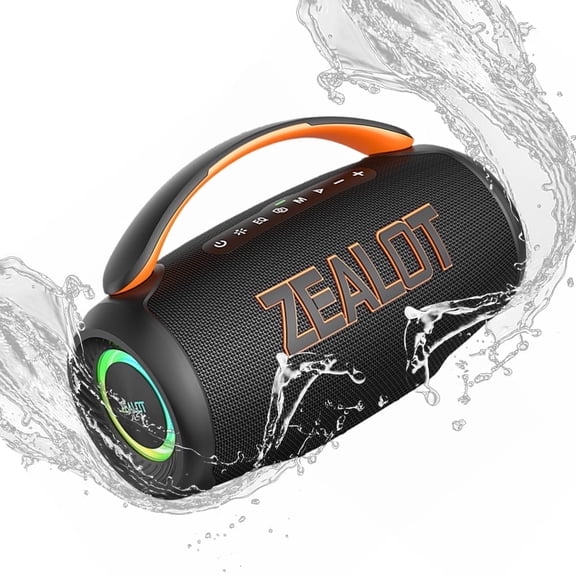 Halloween atmosphere speaker, Portable Bluetooth Speaker with Lights, 60W Powerful Crystal Clear Sound, IPX5 Waterproof, All Day Playtime, AUX&TF-Card Input, Bluetooth 5.3, TWS Paring