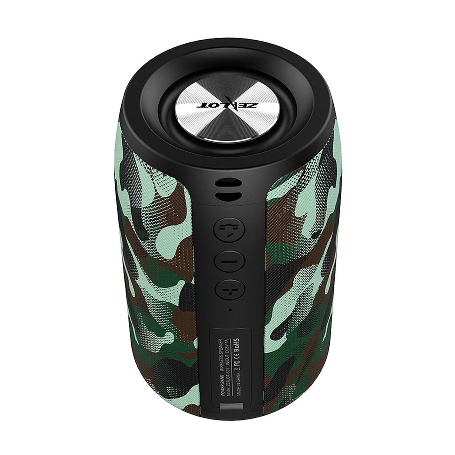 ZEALOT S32 Portable Wireless Bluetooth Speaker 5W Subwoofer Outdoor Sound Box Music Player U Disk TF Card Reader AUX-IN 2000mAh Battery