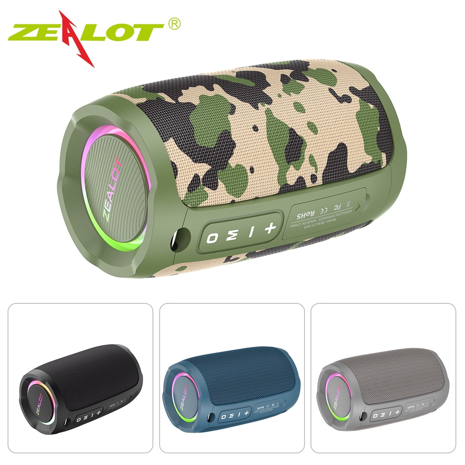 ZEAL ④ ZEALOT S49 Portable Wireless Speaker with BT 5.2 Technology 40W